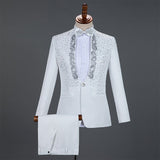 Men's Gold Embroidered Tuxedo Suits