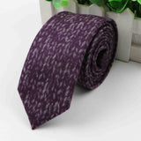 Fashion Men's Colourful Tie Cotton Formal Ties Necktie Narrow Slim Skinny Cravate Narrow Thick Neckties