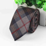 Fashion Men's Colourful Tie Cotton Formal Ties Necktie Narrow Slim Skinny Cravate Narrow Thick Neckties