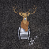 HellenWoody A&W Men's Knitted Pullovers Couples Christmas Reindeer Animal Printing Man's Warmth Wool-Blend Casual O-Neck Sweater