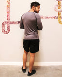 Men's Drawstring Shorts With Border Tights & Pocket