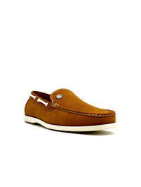 Emblem Boat Shoes Tan