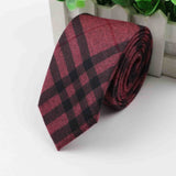 Fashion Men's Colourful Tie Cotton Formal Ties Necktie Narrow Slim Skinny Cravate Narrow Thick Neckties