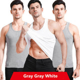 3Pcs Men Cotton Tank Tops