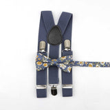 Lovely Cartoon Parent-Child Soild Suspenders Bowtie Set Men Kids Y-Back Brace Butterfly Belt BowTie Adjustable Accessory Unique