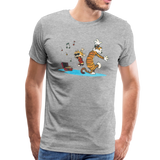 Calvin and Hobbes Dancing With Record Player T-Shirt