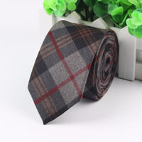 Fashion Men's Colourful Tie Cotton Formal Ties Necktie Narrow Slim Skinny Cravate Narrow Thick Neckties