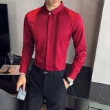 Men Tuxedo Style Shirt