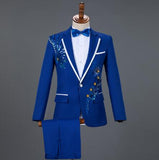 Men's Gold Embroidered Tuxedo Suits