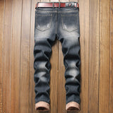 Newsosoo Mens Ripped Jeans