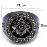 Men Stainless Steel Masonic Ring