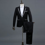 Men's Classic 3 Pieces Suit (Jackets+Pants+Bow Tie)