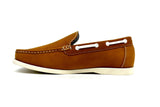 Emblem Boat Shoes Tan