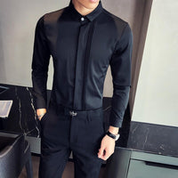 Men Tuxedo Style Shirt