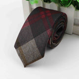 Fashion Men's Colourful Tie Cotton Formal Ties Necktie Narrow Slim Skinny Cravate Narrow Thick Neckties