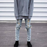 Novedan Skinny Ripped Jeans