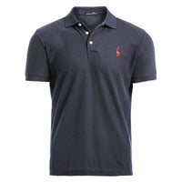 NEGIZBER  Men's Embroidery Cotton Polo Shirt