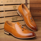 Men Dress Shoes Gentlemen British Style Paty Leather Wedding Shoes Men Flats Leather Oxfords Formal Shoes