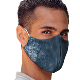 Blue Denim Tie Dye Face Mask