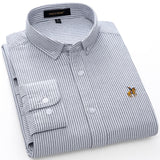 100% Cotton Long Sleeve Oxford Embroidery Shirt